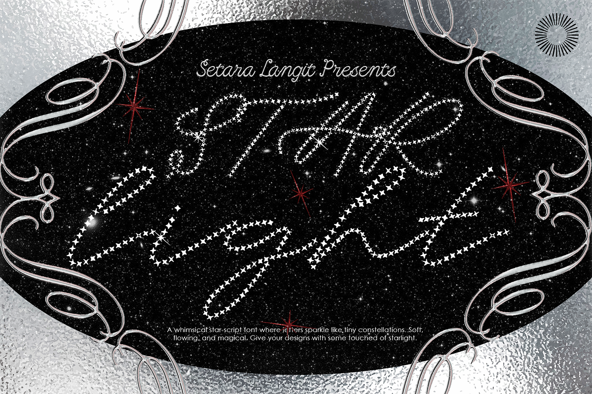 Starlight - Decorative display font, a Script Font by Setara Langit CreativeStd (Photo 1 of 12)