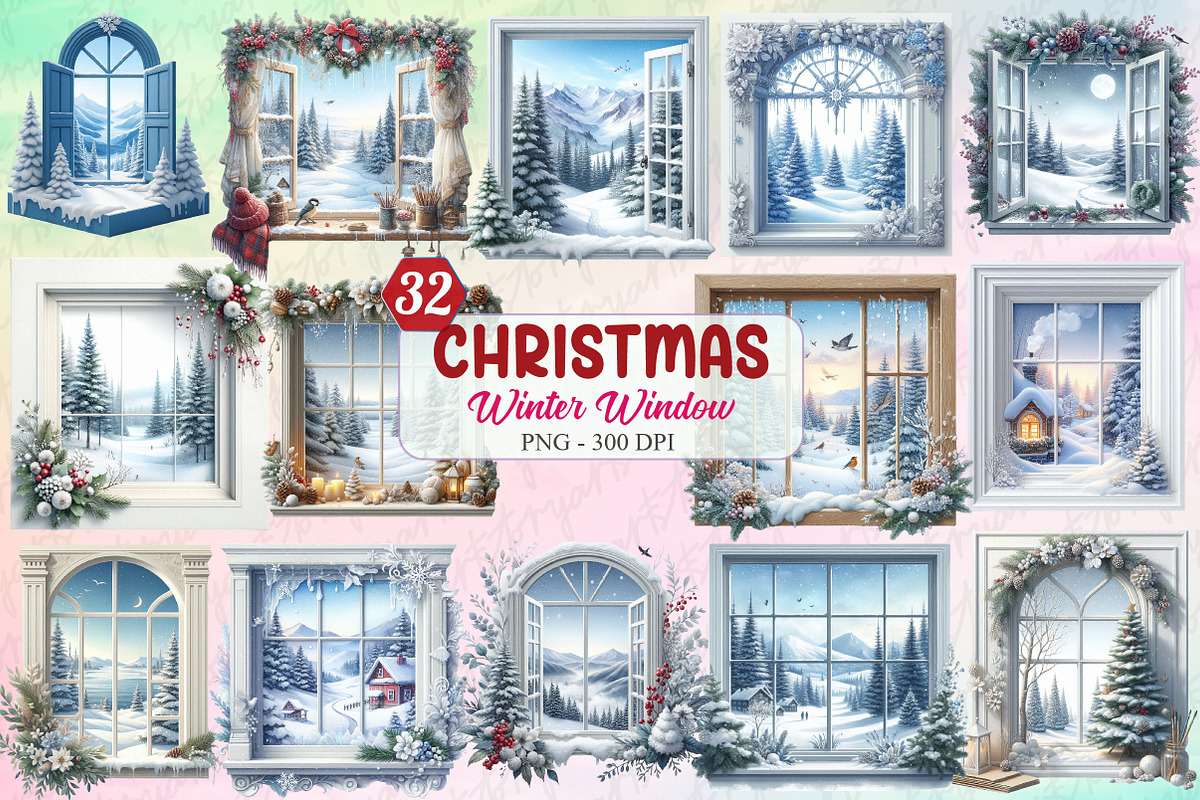 Christmas Winter View Window Frames, a Graphic by designcity5 (Photo 1 of 5)