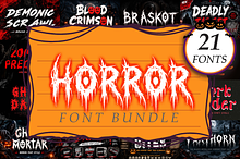 Horror Font Bundle