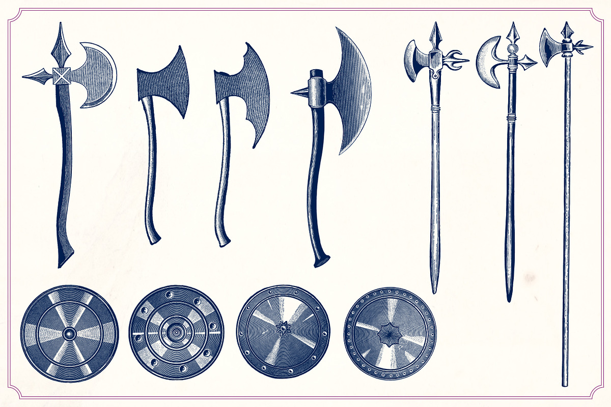 Vintage sword and armor illustration, a Technology Illustration by Mr Vintage (Photo 13 of 13)