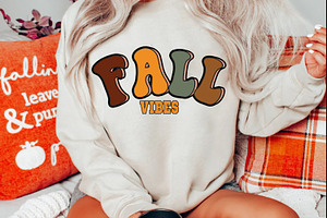 Retro Fall Sublimation SVG PNG