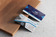 Blue Modern Creative Corporate, a Business Card Template by Vitoria's Collection (Thumbnail 3 of 3)