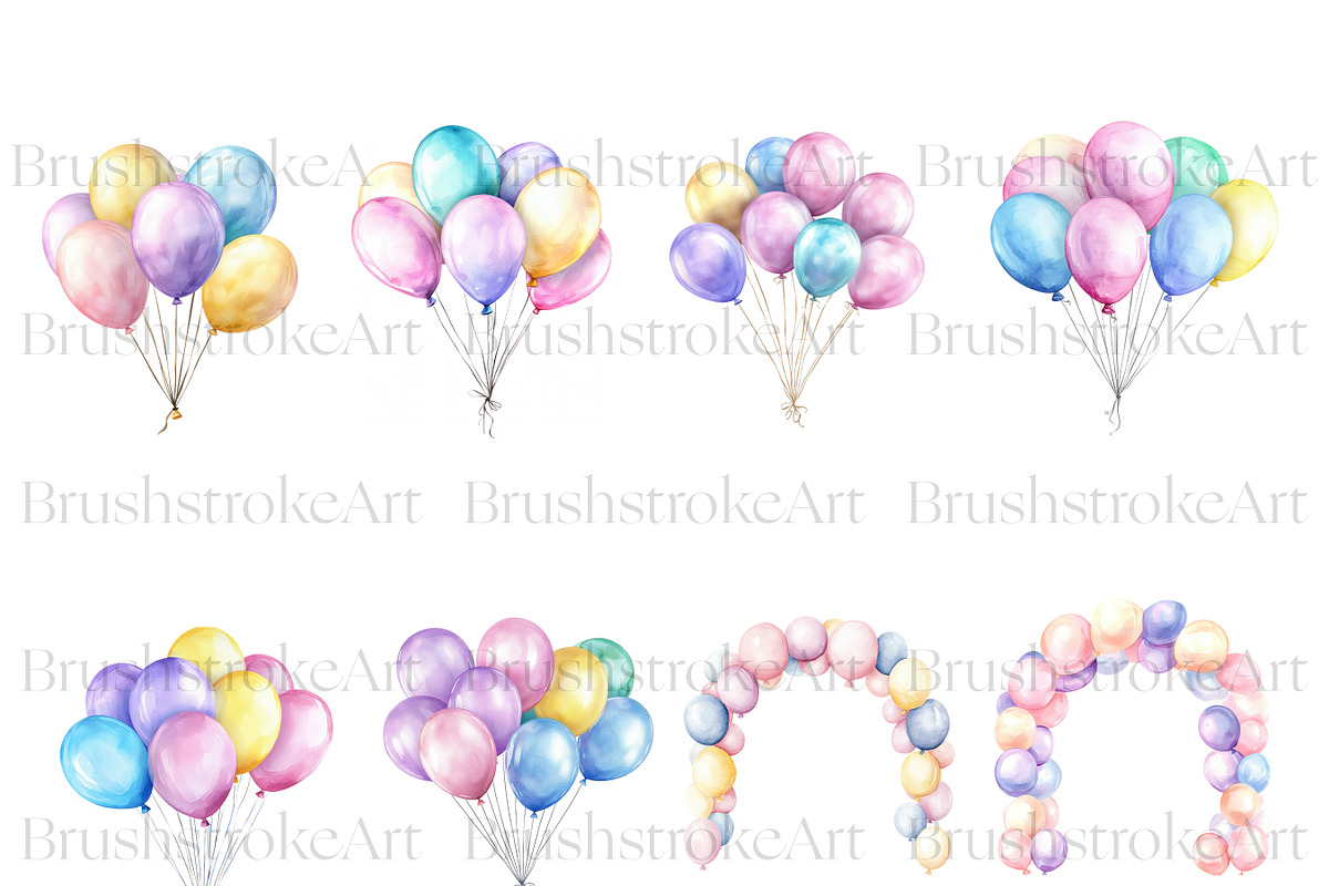 Balloon Clipart, Wedding Balloon PNG, an Object Illustration by BrushstrokeArtGB (Photo 5 of 9)