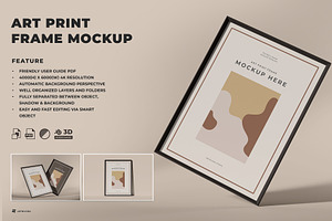 Art Print Frame Mockup, an Advertising Mockup by Artnivora.Std