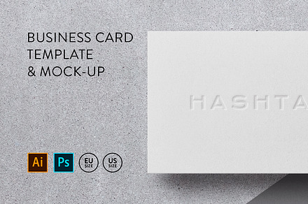 Business card Template & Mock-up, a Business Card Template by PrintPixel