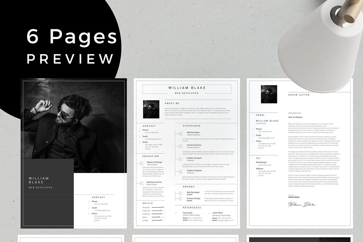 Vega Resume Template, a Resume Template by Nina Shaw (Photo 13 of 13)
