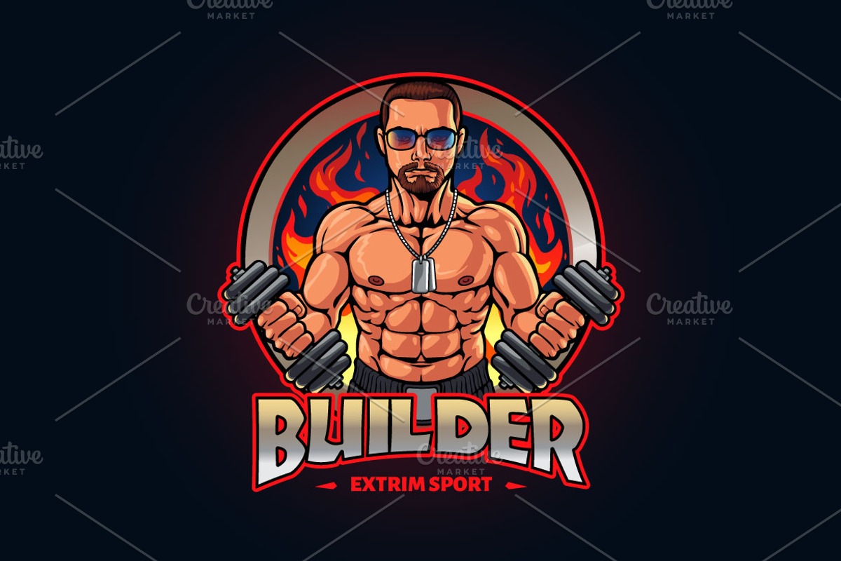 Fitness And Gym Logo, a Branding & Logo Template by Kongstones_std (Photo 3 of 6)
