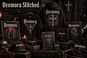 Vexmora Stitched – Distressed Font, a Script Font by Wow Magic (Thumbnail 2 of 5)