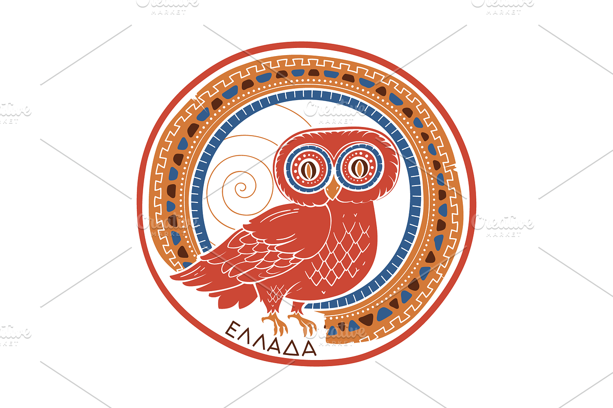 Ancient Greek Illustrations & Decor, a Decorative Illustration by Adiemus (Photo 5 of 9)