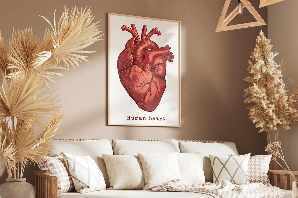 Vintage Human Heart Illustration, an Education Illustration by Kusumaillustration (Photo 4 of 4)