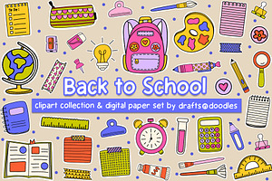 Back to School Clipart and Patterns
