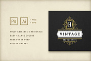 Vintage Typographic Design Elements, an Object Graphic by Vasya Kobelev (Thumbnail 5 of 5)