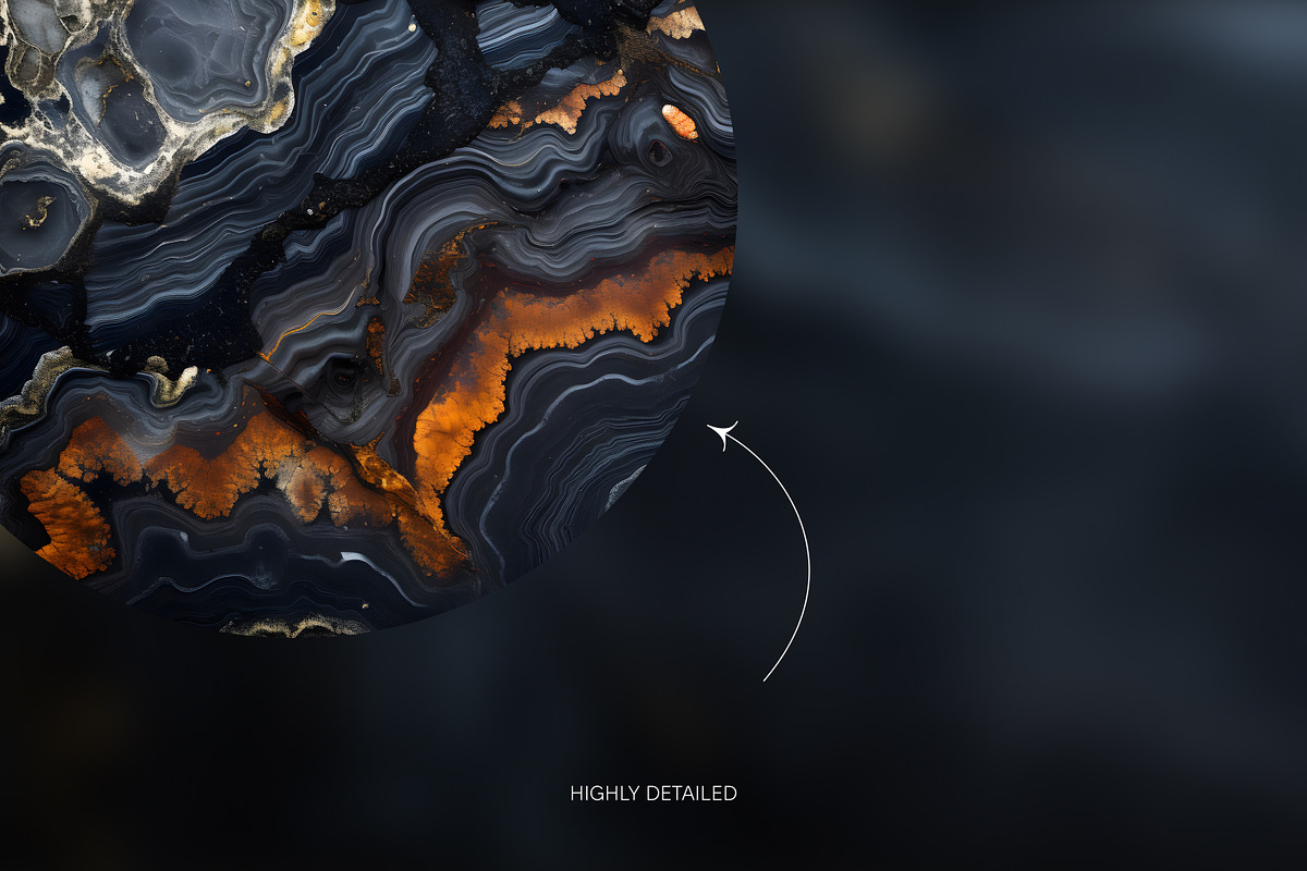 Black Onyx gemstone wallpaper pack, a Wallpaper Graphic by existacial (Photo 3 of 4)