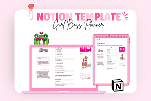 Girl Boss Planner Notion Template