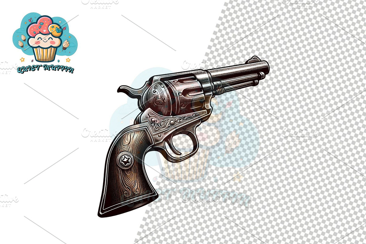 Cowboy Clipart Western Vintage, a Decorative Illustration by QM_ART (Photo 7 of 17)
