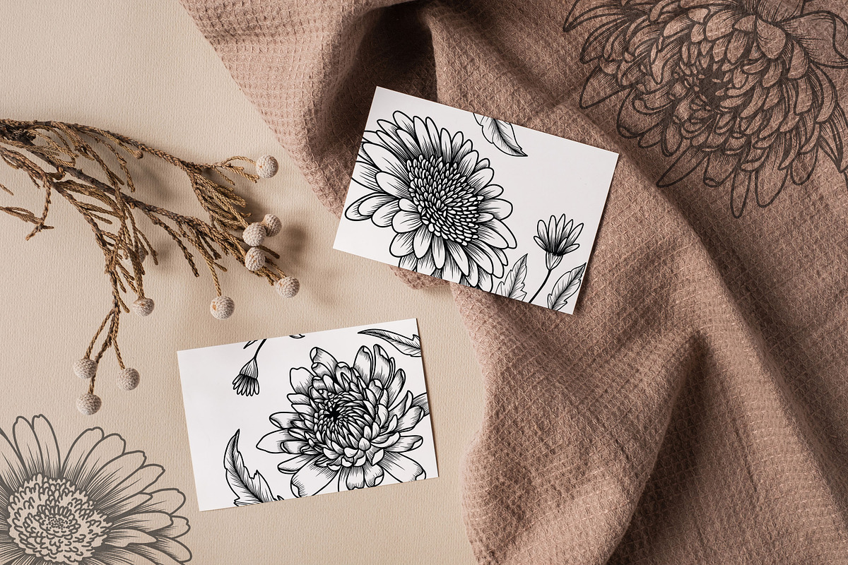 Aster Line Art SVG, an Object Graphic by Dervik Art Store (Photo 5 of 7)