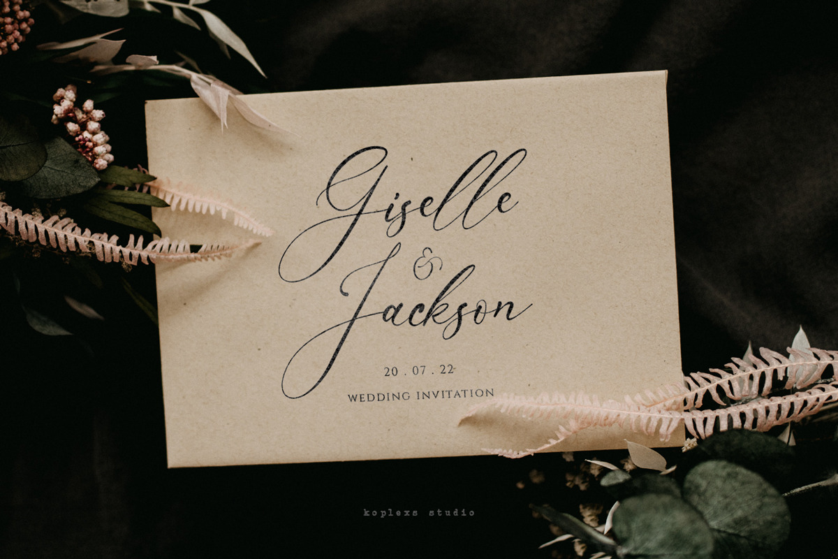 Amsterline - Modern Calligraphy Font, a Script Font by Koplexs Studio (Photo 2 of 13)