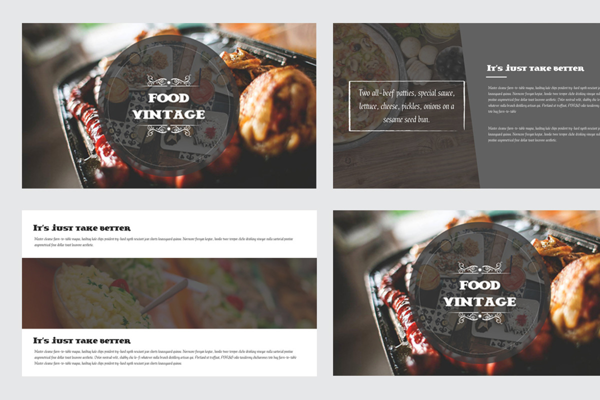 Food Vintage Keynote Template, a Presentation Template by ZAAS (Photo 2 of 12)
