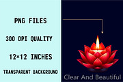 Diwali Candles Sublimation Clipart, an Illustration by SVGArt (Thumbnail 7 of 8)