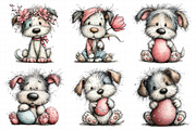 Whimsical Easter Dogs Clipart, an Illustration by Daily.Designs (Thumbnail 4 of 8)