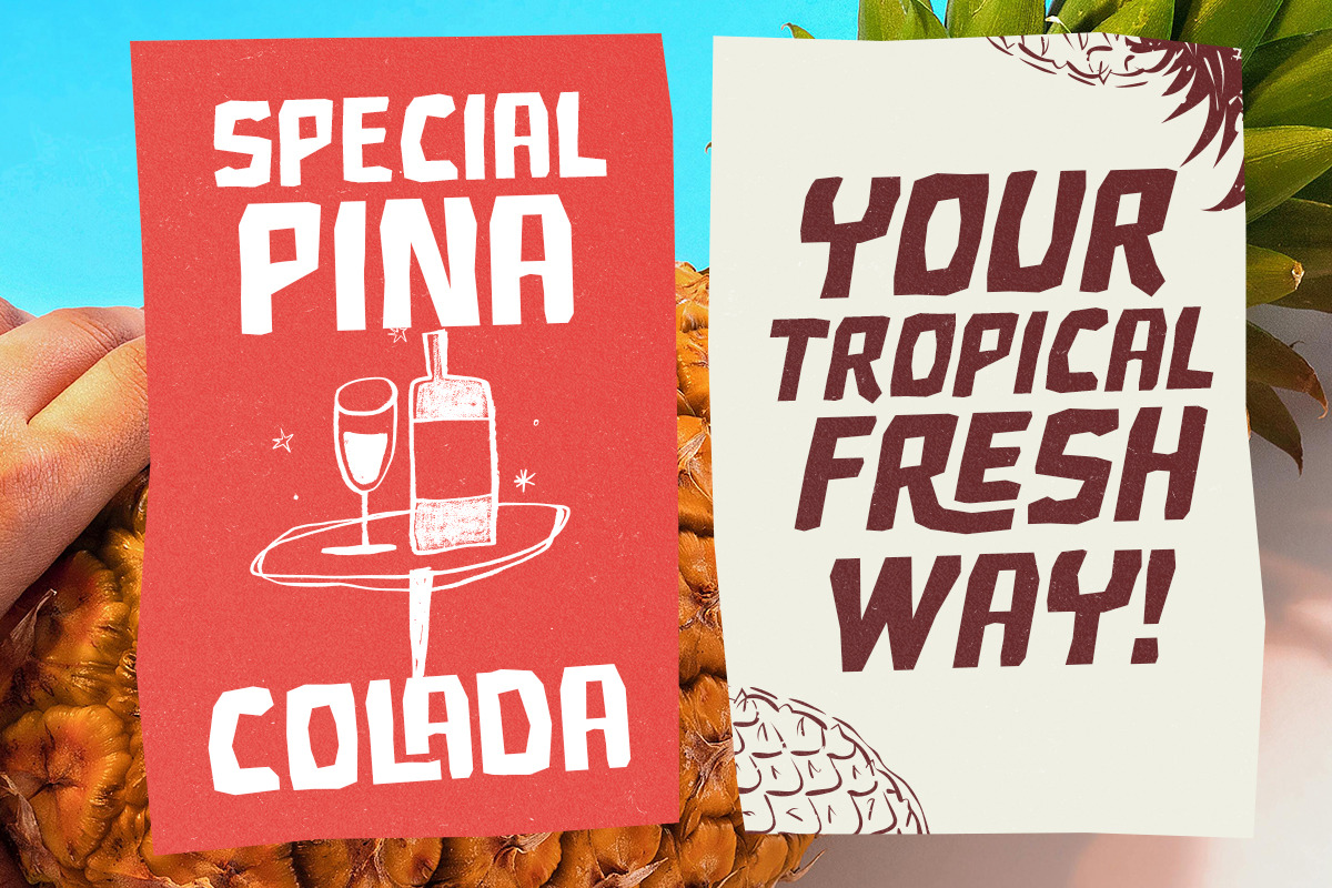 Wild Crimson - Rough Display Font, a Sans Serif Font by Bale Type (Photo 3 of 9)