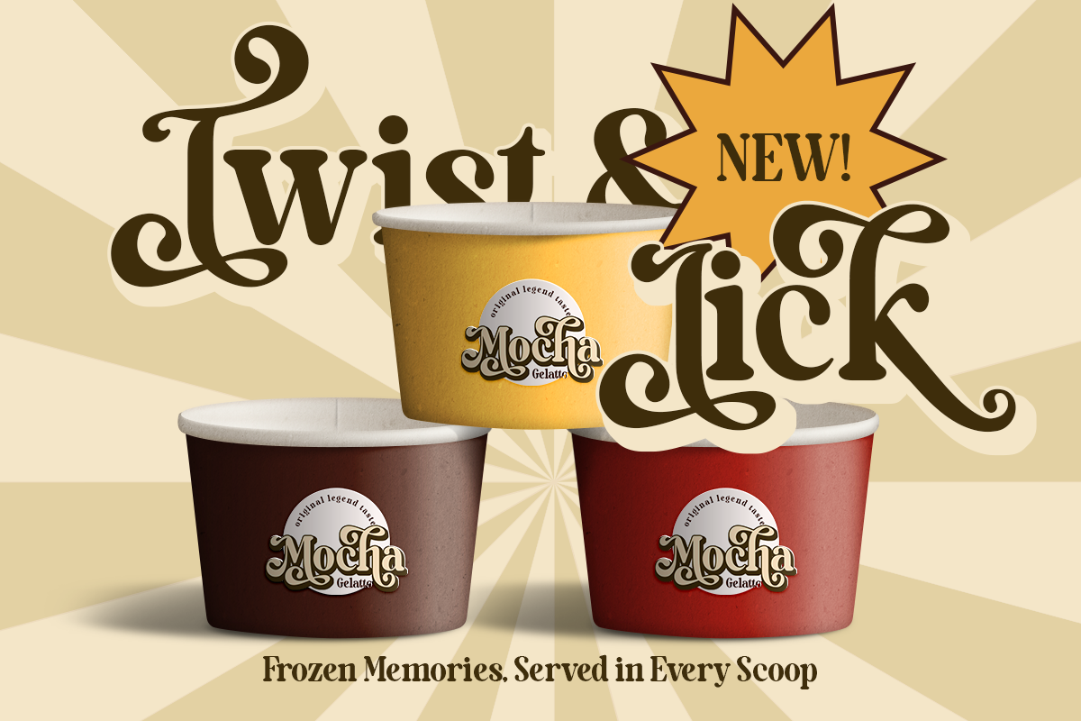 Mocha Brown - Unique Retro Font, a Serif Font by Say Studio (Photo 8 of 12)