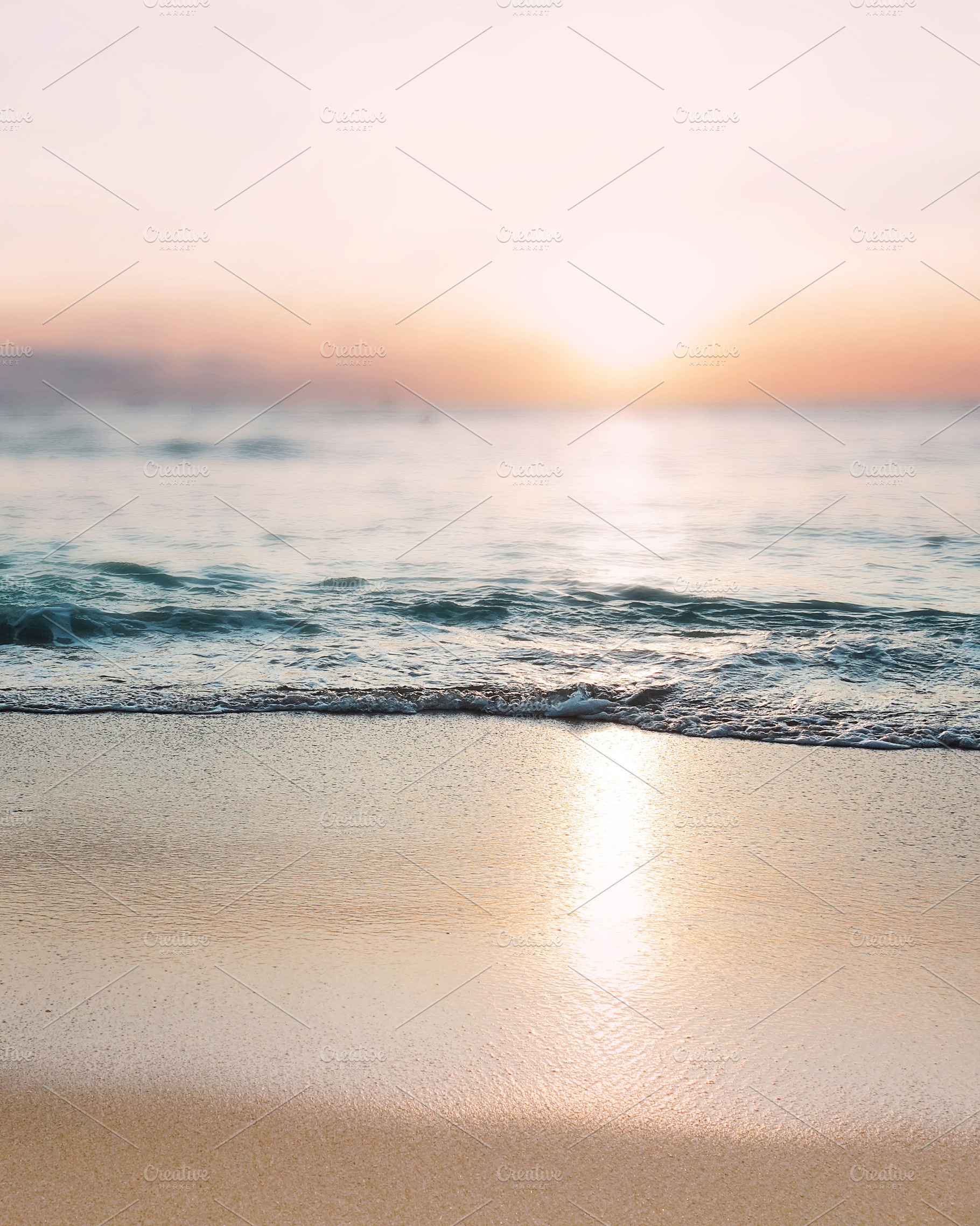 Ocean Sunset At The Beach, a Nature Photo by kristiangallagher