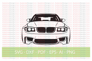 1 Series M Coupe F82 Car Vector