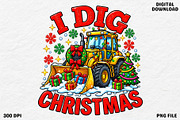 I Dig Christmas Funny PNG Design, an Object Graphic by Zahyl Studio (Thumbnail 1 of 7)