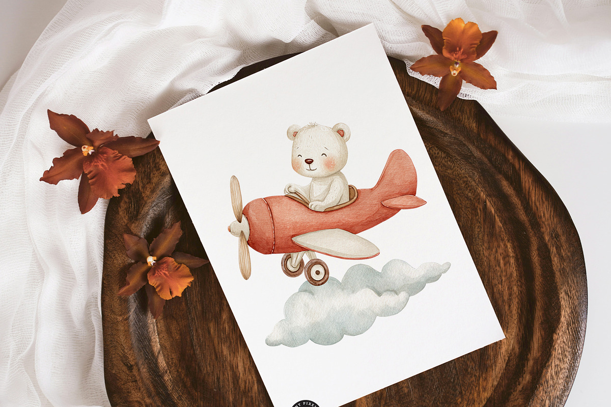 Nursery Clipart Mega Bundle, an Animal Illustration by PaintPixelCo (Photo 9 of 11)