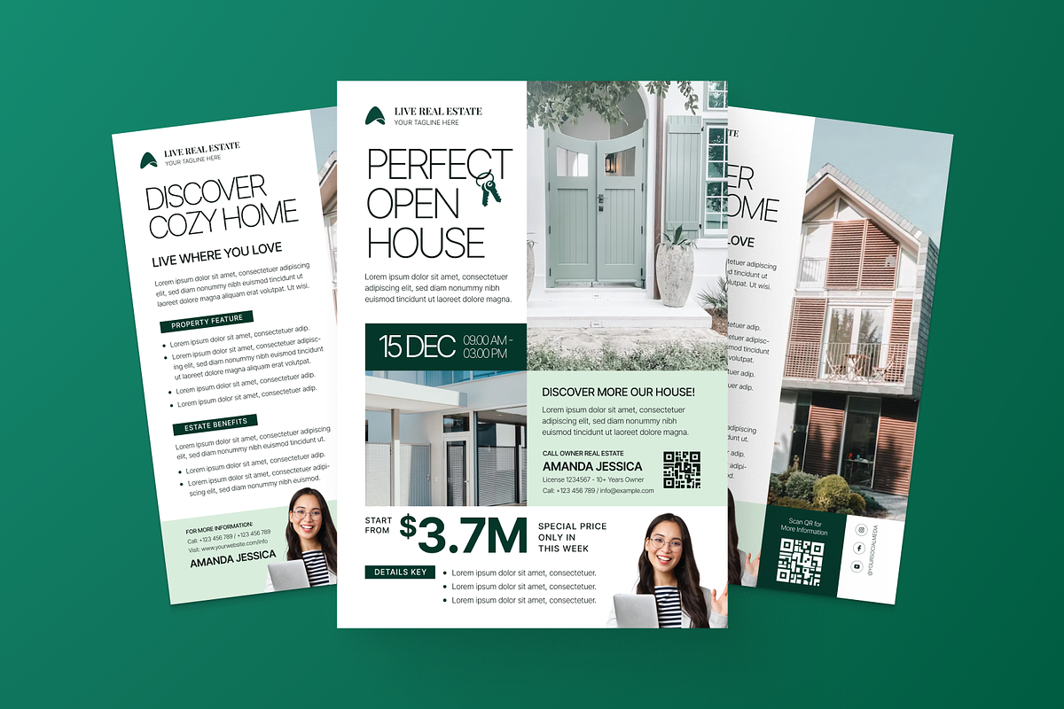 Modern Open House Invitation Flyer, a Flyer Template by MMPixelCraft (Photo 2 of 6)