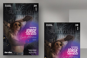 Modern Party Flyer Template Artist, a Flyer Template by PixelsDesign