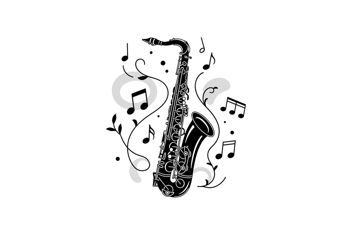 Saxophone Music Love Vector Bundle, an Illustration by Designs_River (Photo 22 of 51)