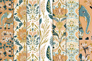 Vintage Indian Heritage Floral Art, a Pattern Graphic by Maishop (Thumbnail 3 of 3)