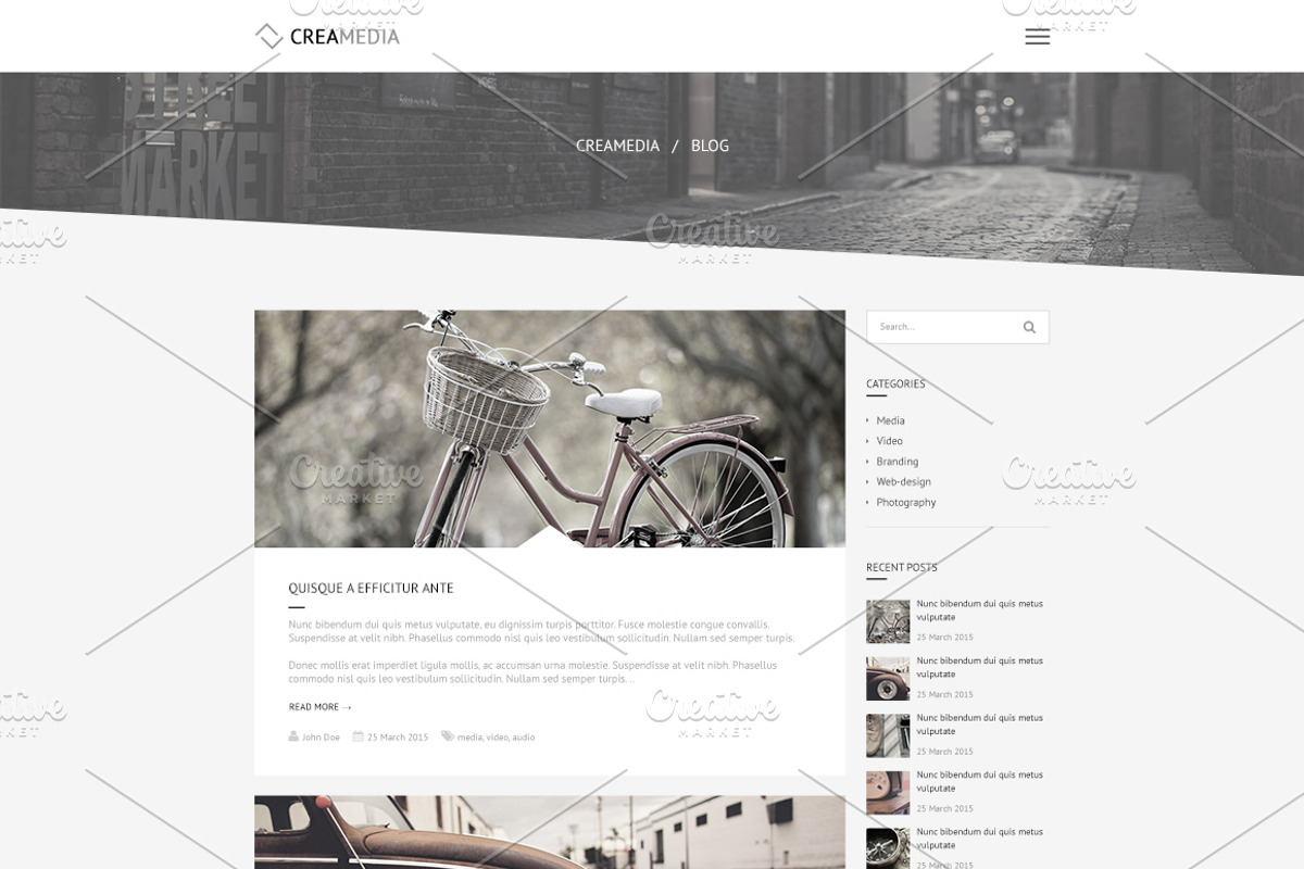 Creamedia One Page PSD Template, a Landing Page Template by valthemes (Photo 3 of 4)