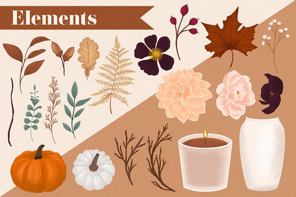Cozy Fall Clipart Bundle, an Illustration by The Audacious Brush (Photo 2 of 10)