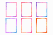 Watercolor Frame Rectangular Border, a Decorative Illustration by Kusumaillustration (Thumbnail 5 of 13)