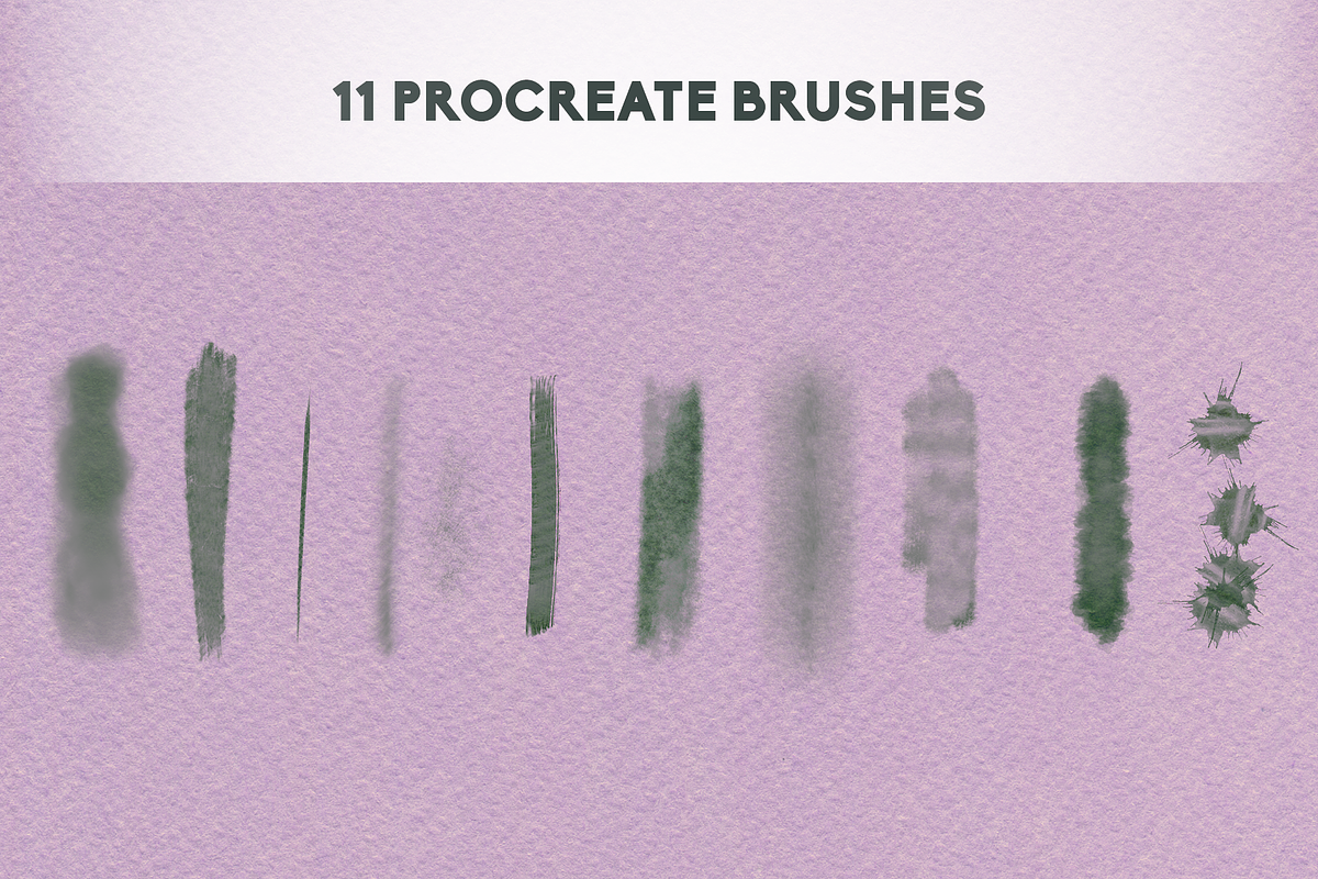 Watercolor Procreate Add Ons Brush, a Brush Add-On by InkCloudDesign (Photo 5 of 6)