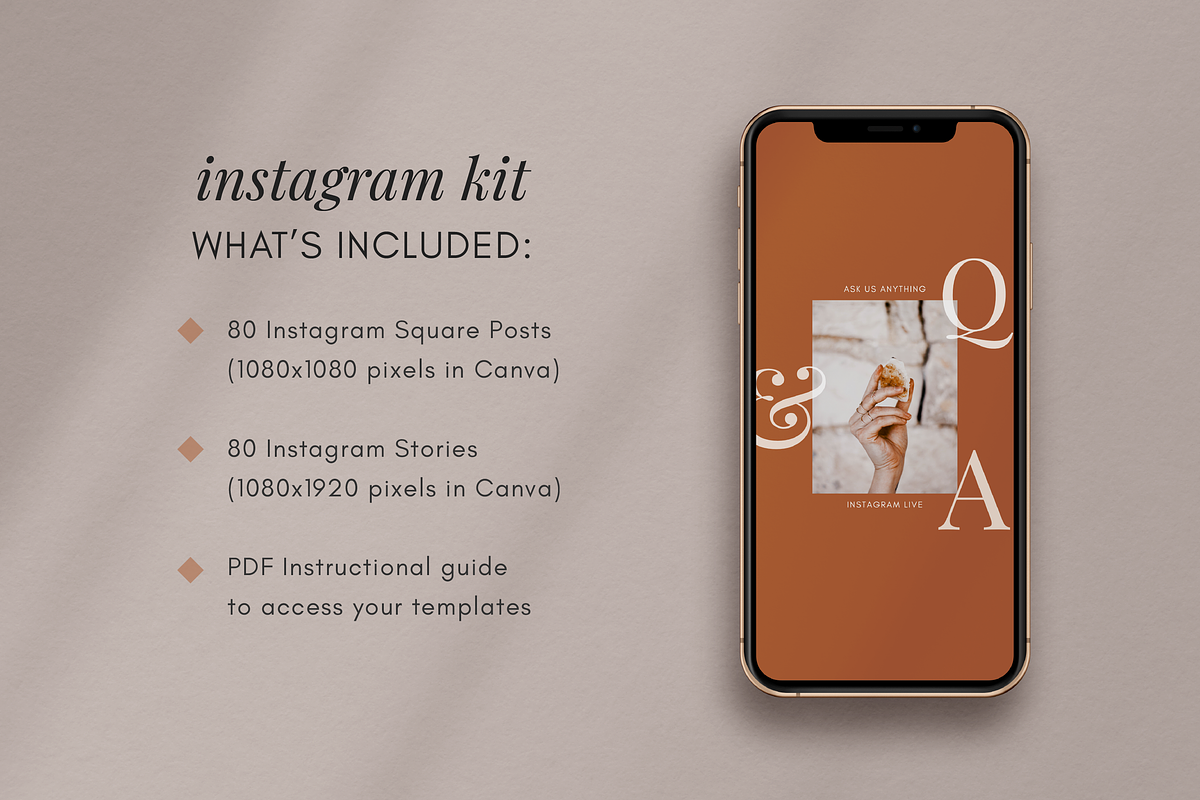 Wellness Instagram Template Kit, a Social Media Template by Studio Soluna (Photo 2 of 16)