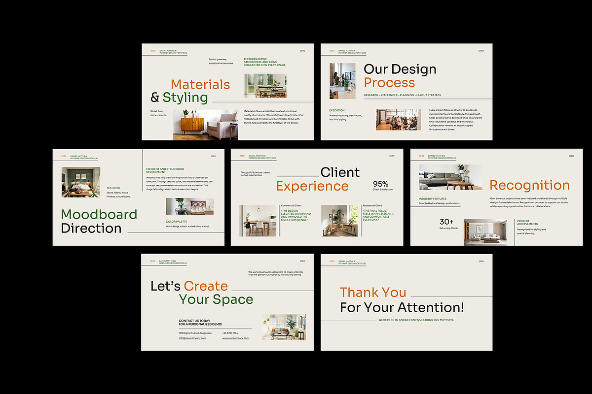 Beige Minimal Interior Design PPT, a Presentation Template by Neermana (Photo 4 of 4)