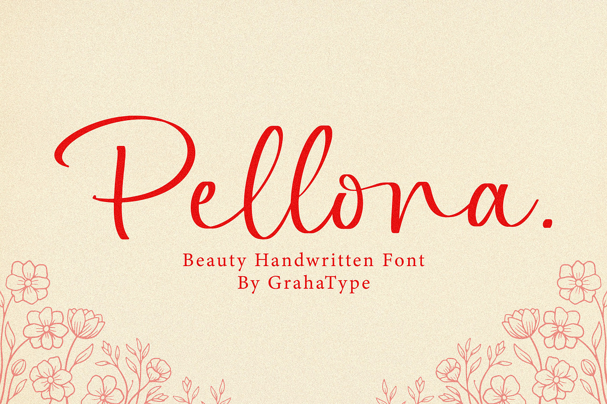 Pellona - Beauty Handwritten, a Script Font by Graha Type (Photo 1 of 12)