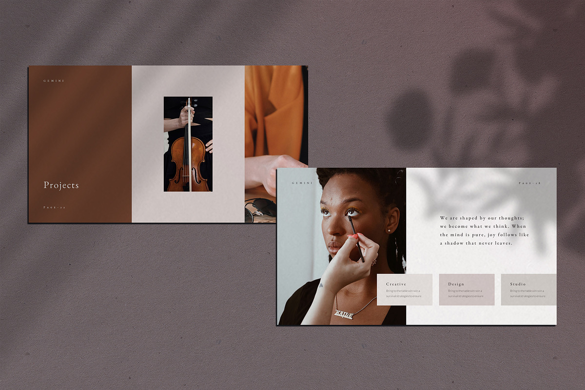 Gemini PowerPoint Presentation, a Presentation Template by SlideStation (Photo 4 of 13)