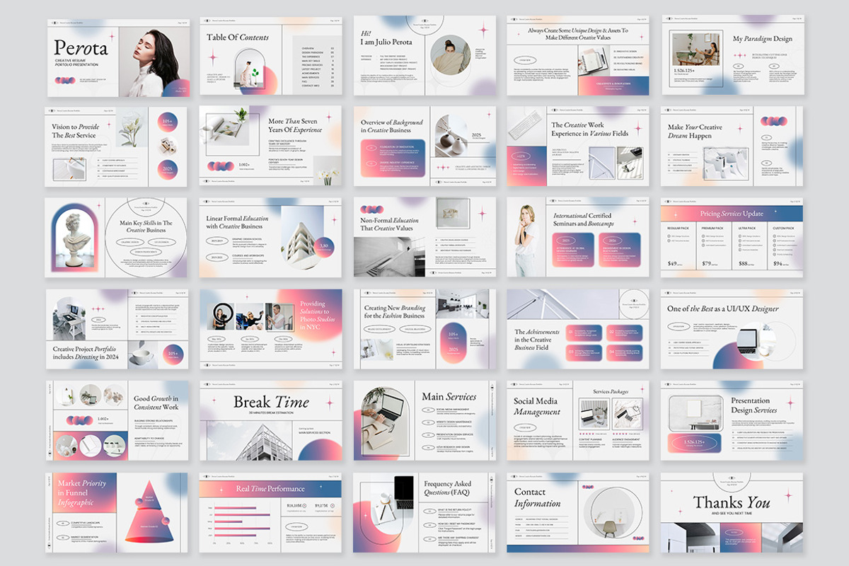 Perota Creative Resume Keynote, a Presentation Template by kerismaker (Photo 8 of 10)