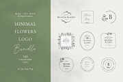 Minimal Flowers Logo Bundle, a Branding & Logo Template by Anatartan Design (Thumbnail 1 of 12)