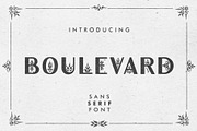 Boulevard - Sans Serif Font, a Sans Serif Font by Struvictory.art (Thumbnail 1 of 10)