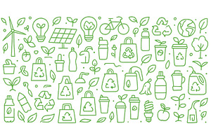 Green symbols of sustainability with, a Nature Photo by ZinetroN