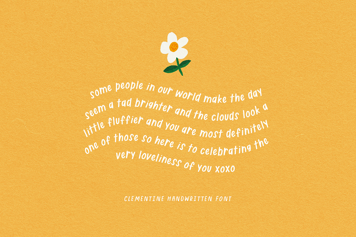 Clementine Handwritten Font, a Font by ReveryWorks (Photo 12 of 14)
