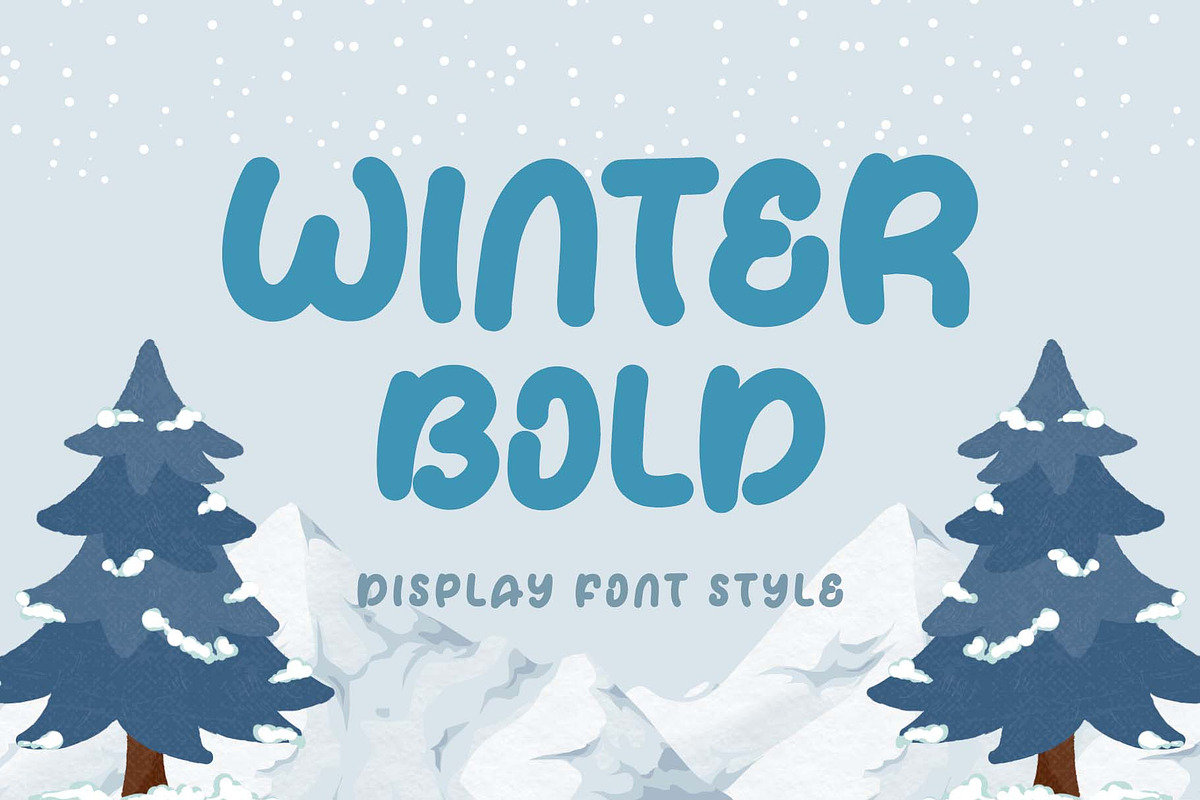 Winter Bold, a Handwritten Font by Yoga Letter (Photo 1 of 6)