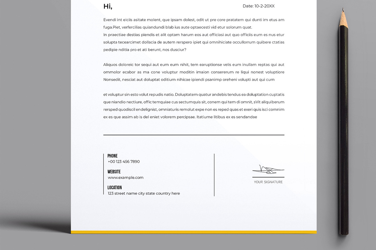 Professional Modern Minimalist, a Stationery Template by MightyDesign (Photo 3 of 8)