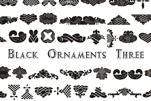 Black Ornaments Three